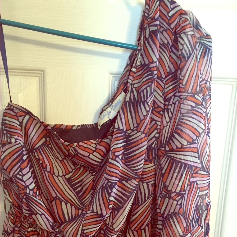 One shoulder cocktail dress!